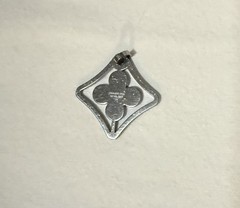 Vintage Quatrefoil 4-Leaf Good Luck Necklace Charm Nickel Free Stainless Steel