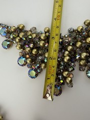 Juliana D&E AB Rhinestone Bracelet Earring Necklace Set Parure Vintage Book
