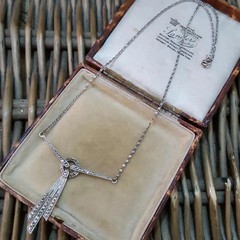 Art Deco Style Lab Created Diamond Anniversary Wedding 14K White Gold FN Pendant