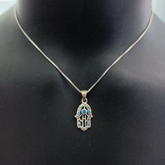 Sterling Silver Hamsa Necklace Eshet Chayil Blessing Meaningful Gift For Her 925