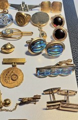 Antique, Vintage Mens Jewelry, Collectibles, Accessories Lot, Over 50 Pieces!