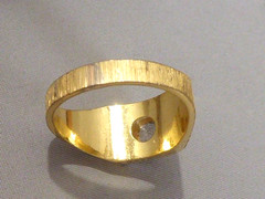 RARE 14k K YELLOW GOLD FILLED NEW OLD STOCK 70’S SIZE 12.75 SOLITAIRE RING