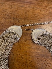 Vintage Multi-Strand Gold Chain Necklace Unsigned Statement Costume