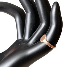 ANTIQUE 10K ROSE GOLD BABY/ CHILDS SIGNET BAND RING Sz 2.25 MONOGRAM