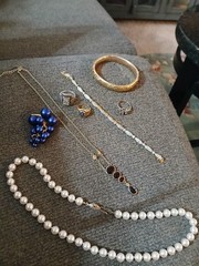 Lot of vintage jewelry, 10 k wg, 925, Victorian gold fill, 8 various pieces