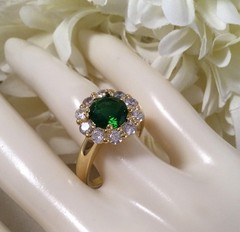 3.2Ct Art Deco Style Lab Created Emerald Women’s Anniversary 14K Gold FN Ring