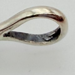 Vintage Crescent Man in the Moon Sterling Silver And Jade Jadiete Pendant NOS