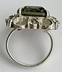 1962 SARAH COVENTRY Celebrity Smoky Rhinestone Bracelet Brooch Earrings Ring Set