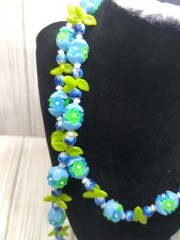 VTG Hong Kong costume jewelry necklace, specifically recognized by its clasp…