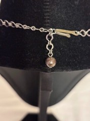 Vintage Yellow Necklace (16″) in Silver Tone for any occasion