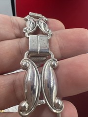 Vintage Danecraft Sterling Art Nouveau Necklace Choker 14″ 42 Grams