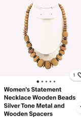 Bohemian Wood Beaded Set