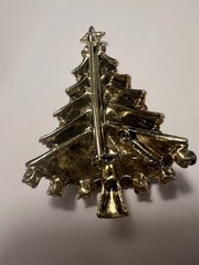 Vintage Lot of 11 Christmas Trees/Other Brooches Pins Some Signed
