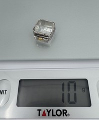 Vintage Modernist Sterling Silver Artisan Square Ring