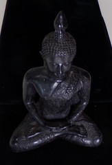 SEATED BUDDHA FIGURINE STATUE 4.5″ x 6″ 14 OZ j88cr V88CR CL88CR
