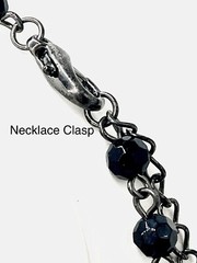Victorian Gothic Black French Jet Glass Jewelry Set Vintage Curated