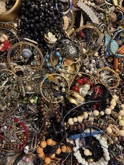 Estate Wholesale Junk Drawer Jewelry Lot 8 Plus Lbs Wearable Or Craft Untested