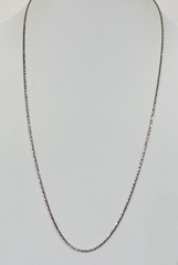 DaneCraft Tarnish Free 925 Italian Sterling Silver Foxtail Necklace 24”