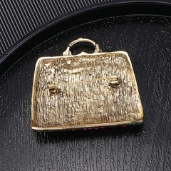 Baroque Style Vintage Crystal Bag Brooch Badges For Women Boutique Pin