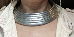 Vintage MOULAGE MODELE 925 Sterling Silver Choker Collar Cuff Necklace 75.5g