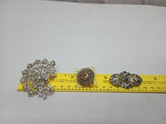 Mixed Lot of 3 Ladies Beautiful Brooches