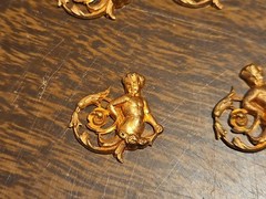 Lot Of 10 Male Mermaid France Vintage 60s Brass Stampings Findings Jewelry