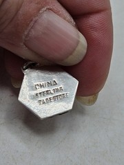Vintage China Export Sterling Silver Panel Bracelet. Signed China, Sterling,