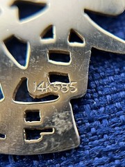 Vintage Signed Jostens 21 Charm 7” Bracelet 1/10 10k GF ANJU 585 ROME US SELLER
