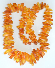 69gr RUSSIAN SOVIET BALTIC AMBER BEAD NECKLACE 琥珀 BRACELET STONE PENDANT EARRING