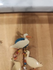 Vintage Hand Signed Lunch At The Ritz Ducks Pierced Ears