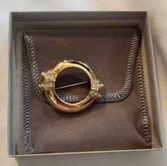 Avon 100 Year Anniversary 1986 Lot: Gold Jewelry Box, Rose Keychain, Brooch, Pin