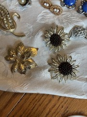 Lot Of Sarah Coventry Vintage Costume Jewelry Rare Earrings One Necklace Brooch