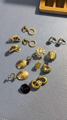 Vintage Clip-On and Screw-Back Earring Lot with Enamel Pin