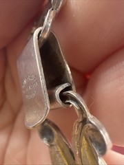 Vintage Danecraft Sterling Art Nouveau Necklace Choker 14″ 42 Grams