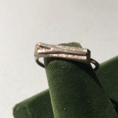 Vintage Sterling Silver Stamped Typebar Monogram “Y” Ring Size 6 ADJUSTABLE