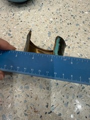 MODERNIST Cuff Bracelet ARTISAN Forged Solid Bronze Brass Verdigris Glaze Signed