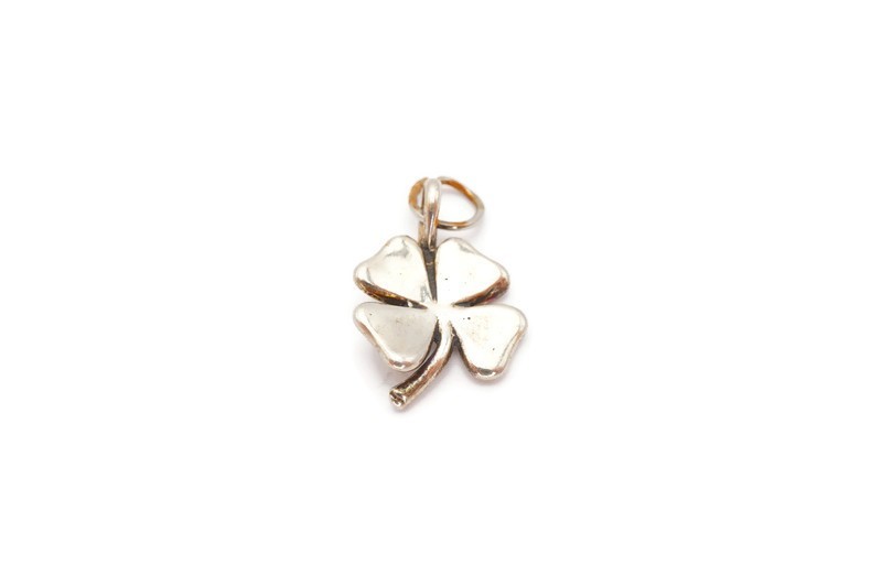 Vintage Sterling Silver 925 Four Leaf Clover Charm