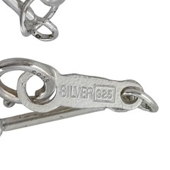 Vintage Sterling Silver 925 Bar Link Bracelet 7″