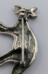 Vtg Sterling Silver Marcasite Large Kangaroo Animal Australia 925 Brooch – 12.3g