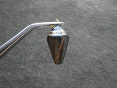 Unusual Carved Shell Unknown Material Lightweight Amulet Vtg Charm Pendant 1.7g
