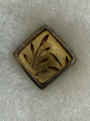 Vintage RM Studios Sterling Gold Artisan Earrings