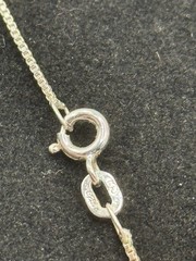VTG: Sterling Silver925 Pendant Blue-Crafted Opal W/ Marcasite Surroundings 18”