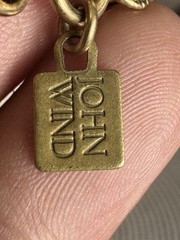 Maximal Art JOHN WIND Love & Luck Gold Tone Tripple Strand Charm Necklace