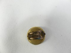 2 Pair Vintage Micro Mosaic Tile Made in Italy Clip on Earrings