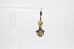 Sterling Silver 925 Peridot Earrings V4