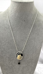Costume Cameo Pendant Victorian Revival Necklace Bridgerton estate goth estate