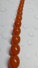 Vintage original Baltic amber beads, made in the USSR, honey color, 127 g