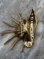 MMA USA Gold Plated Shell Pendant Brooch New/Unused ,Orig $55