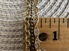 Maximal Art JOHN WIND Love & Luck Gold Tone Tripple Strand Charm Necklace