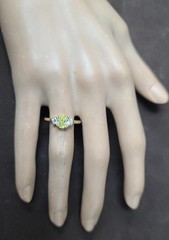 14k Yellow Gold Ring 1.01CT.Natural Fancy Intense Yellow Diamond Oval GIA CERT